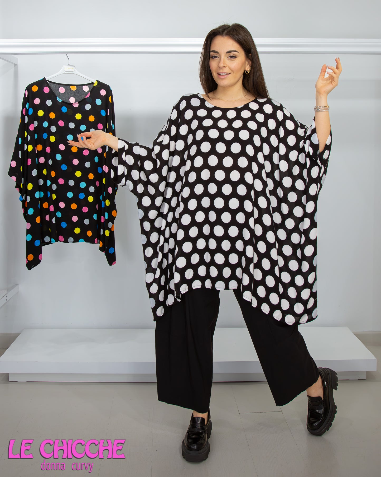 Pantalone bolli lungo elastico sul fondo