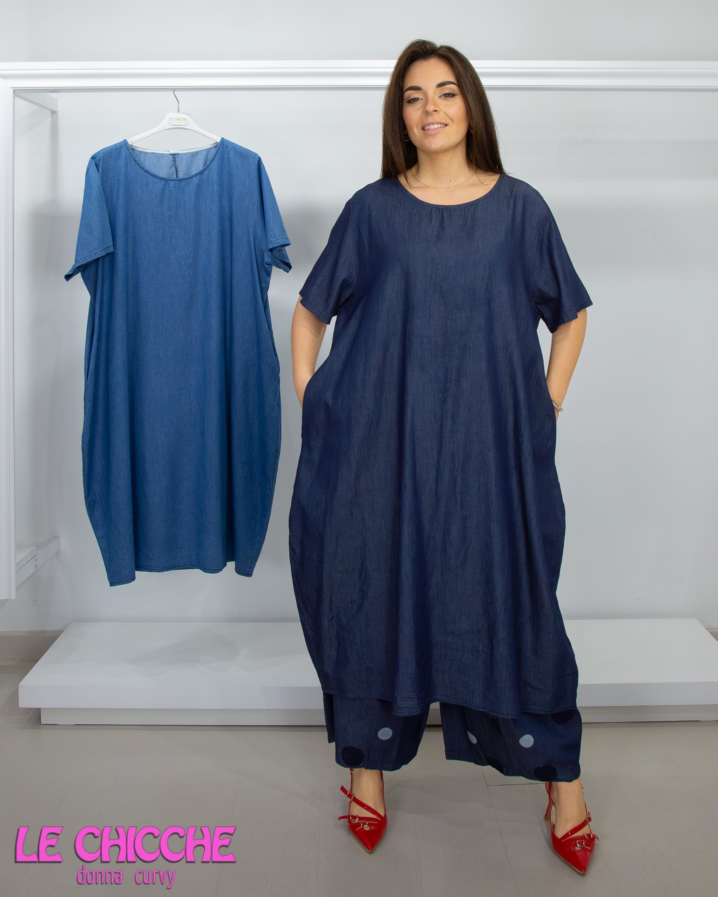 Pantalone jeans leggero ovetto bolli