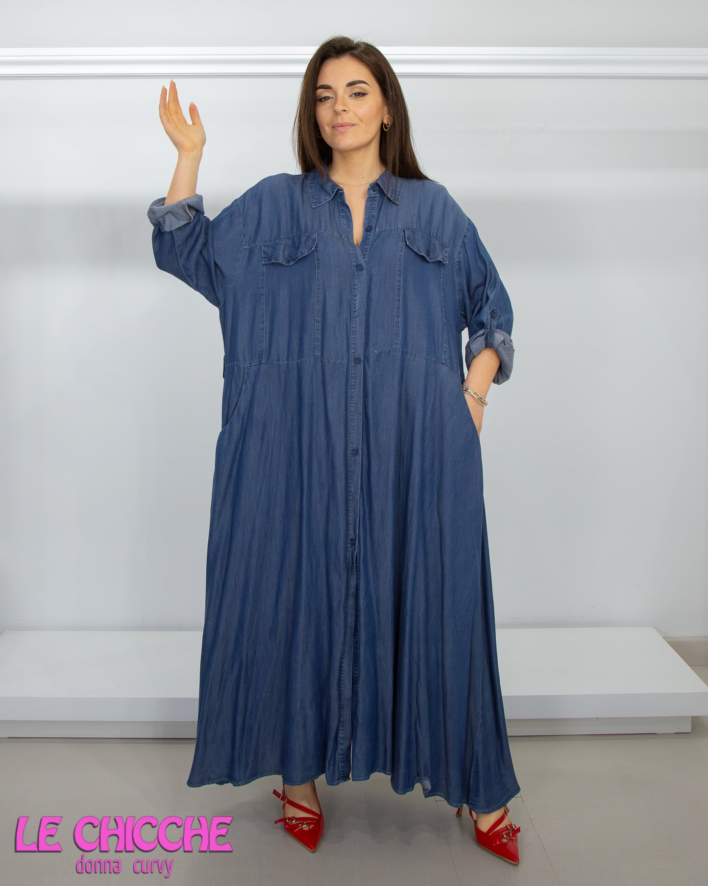 Abito chemisier jeans leggero