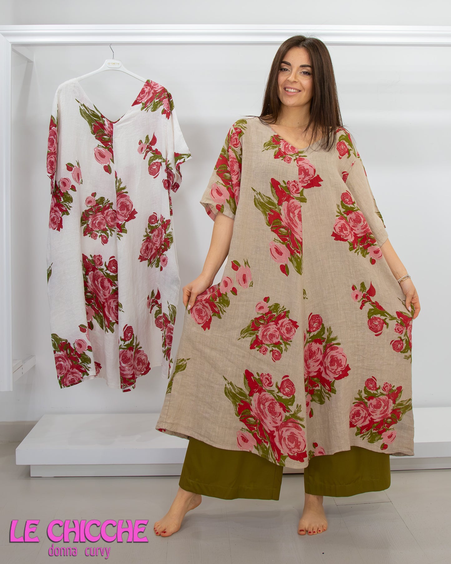 MAT Pantalone gamba larga cotone rasato