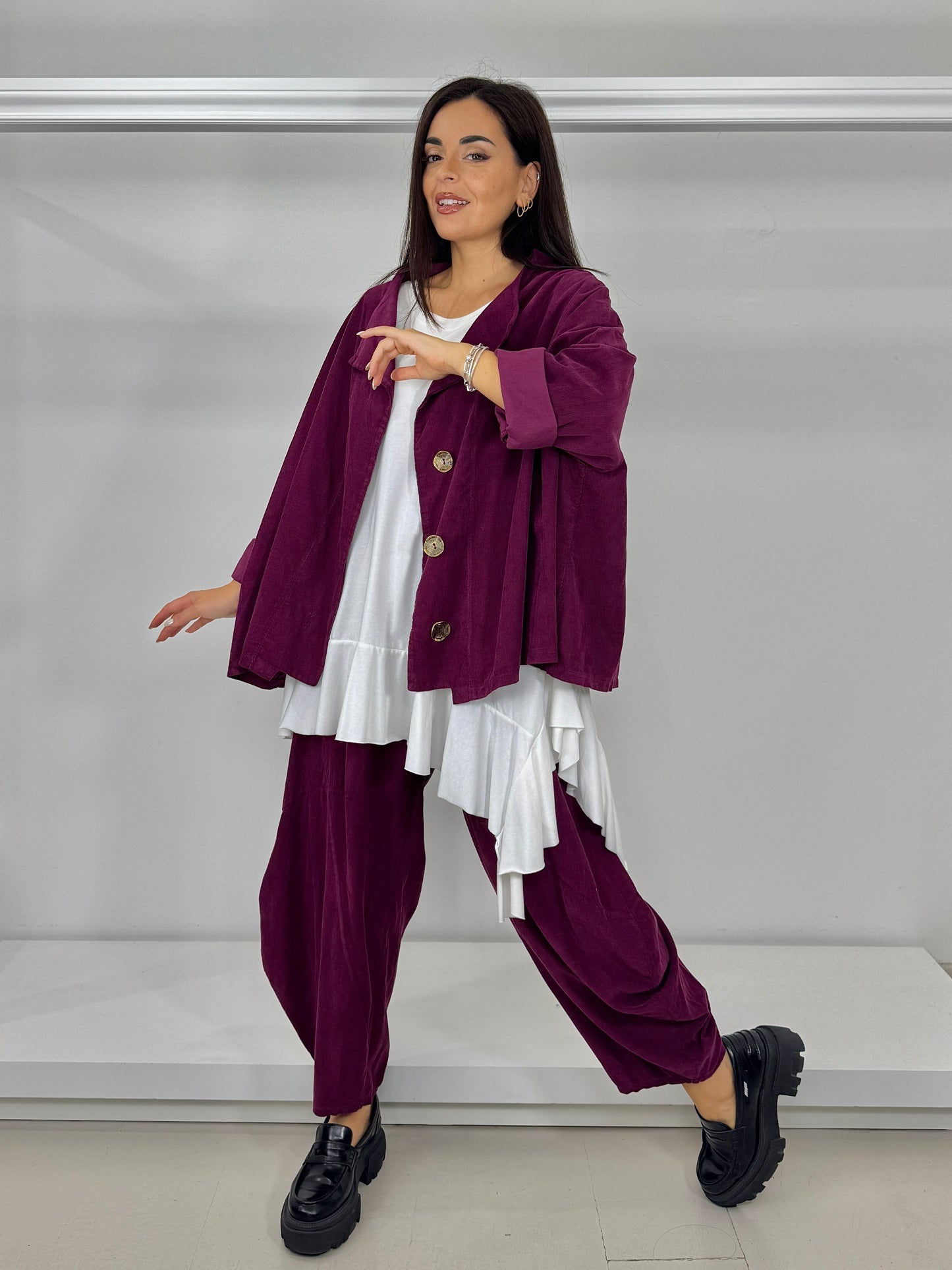 Pantalone ovetto velluto millerighe