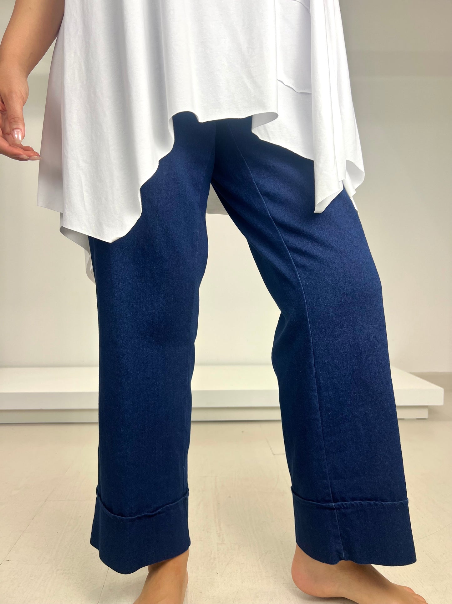 Jeans con bordo