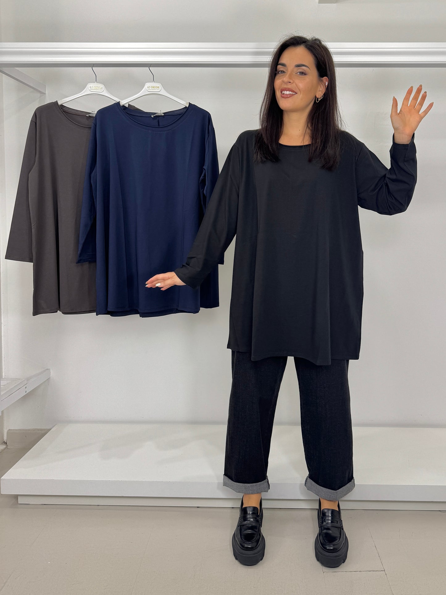 Maglia basic svasata