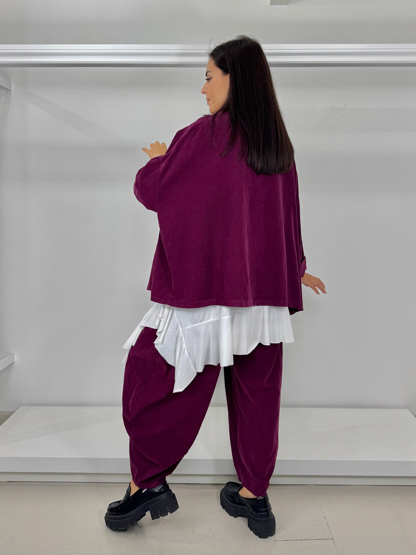 Pantalone ovetto velluto millerighe