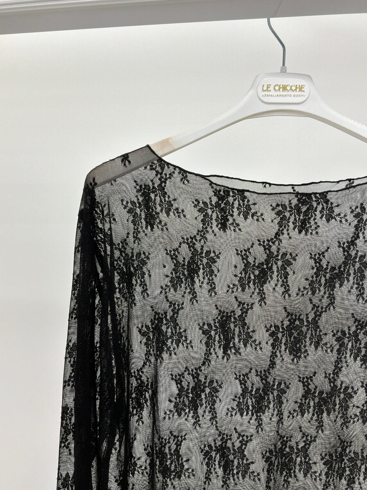 Maglia in tulle elasticizzato