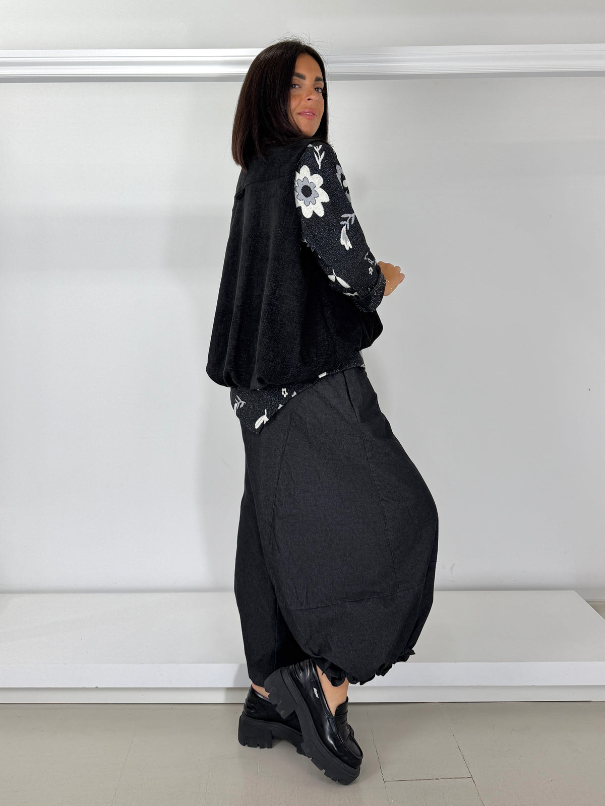 Gilet fondo arricciato