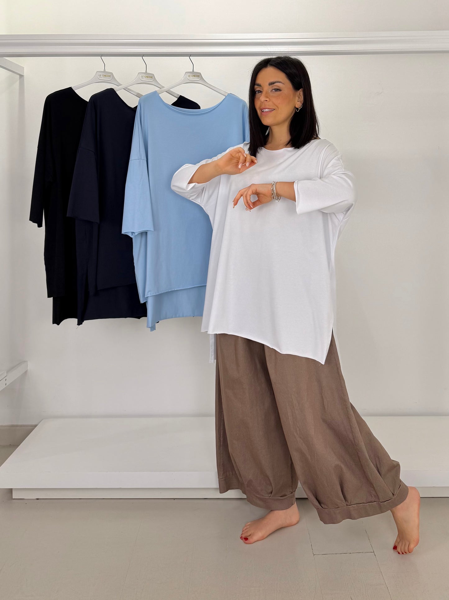 Maglia taglio vivo manica 3/4