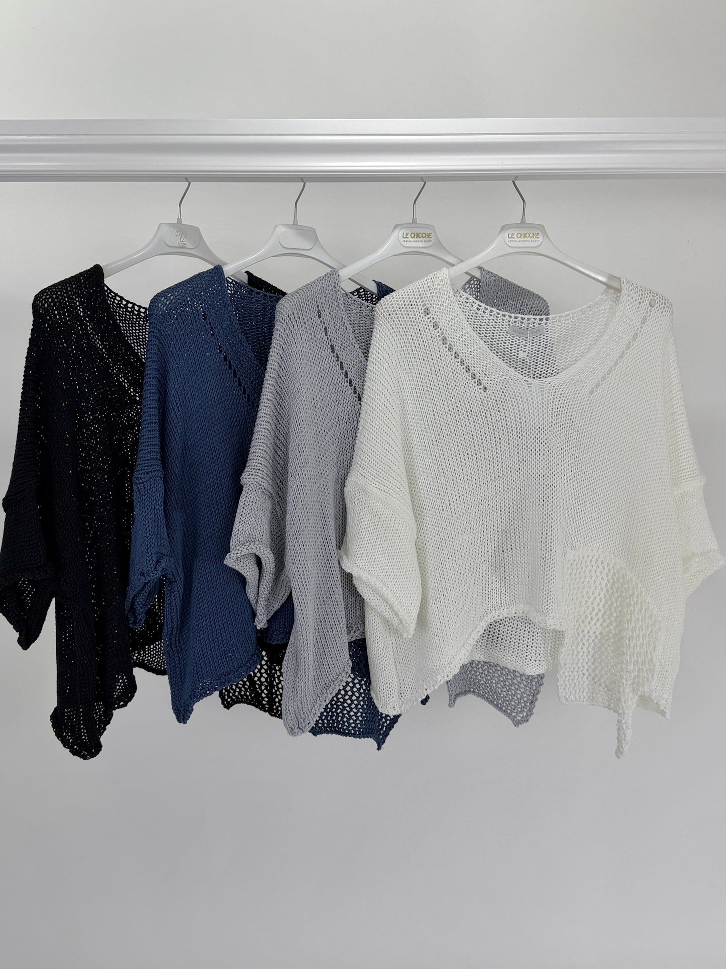 Coprispalle in filo con inserto a rete