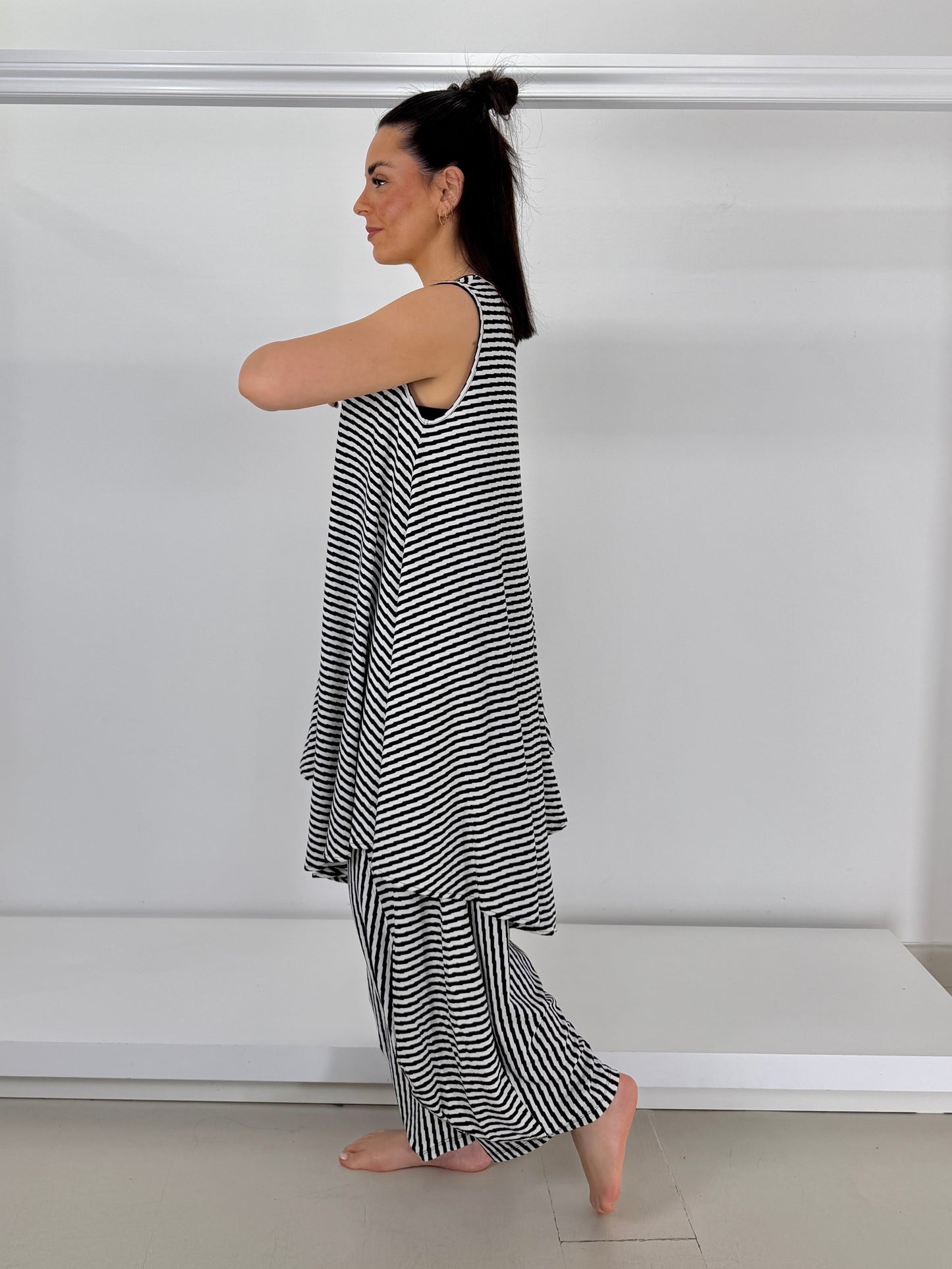 KOZAN canotta asimmetrica zig zag