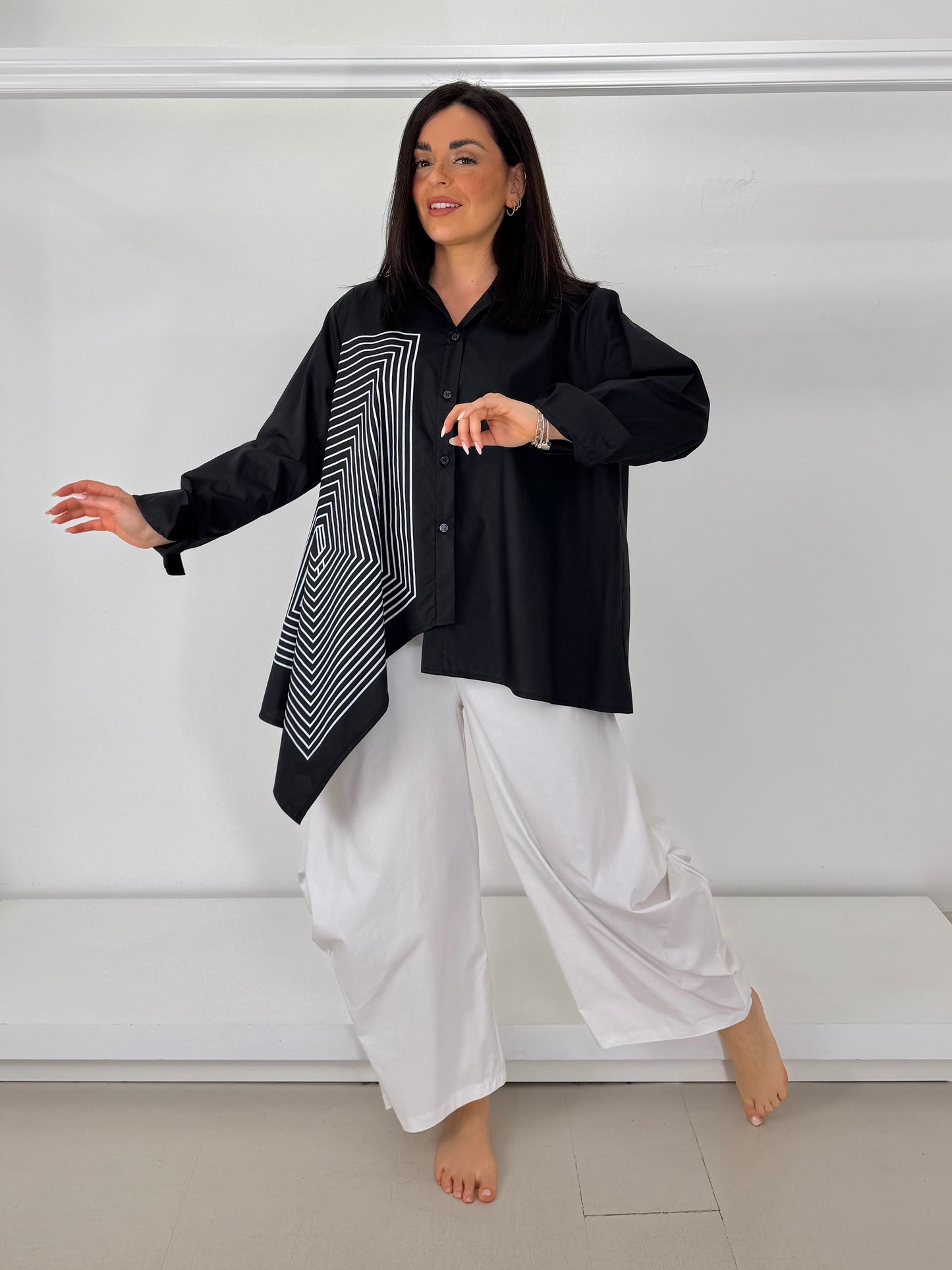 Camicia stampa geometrica