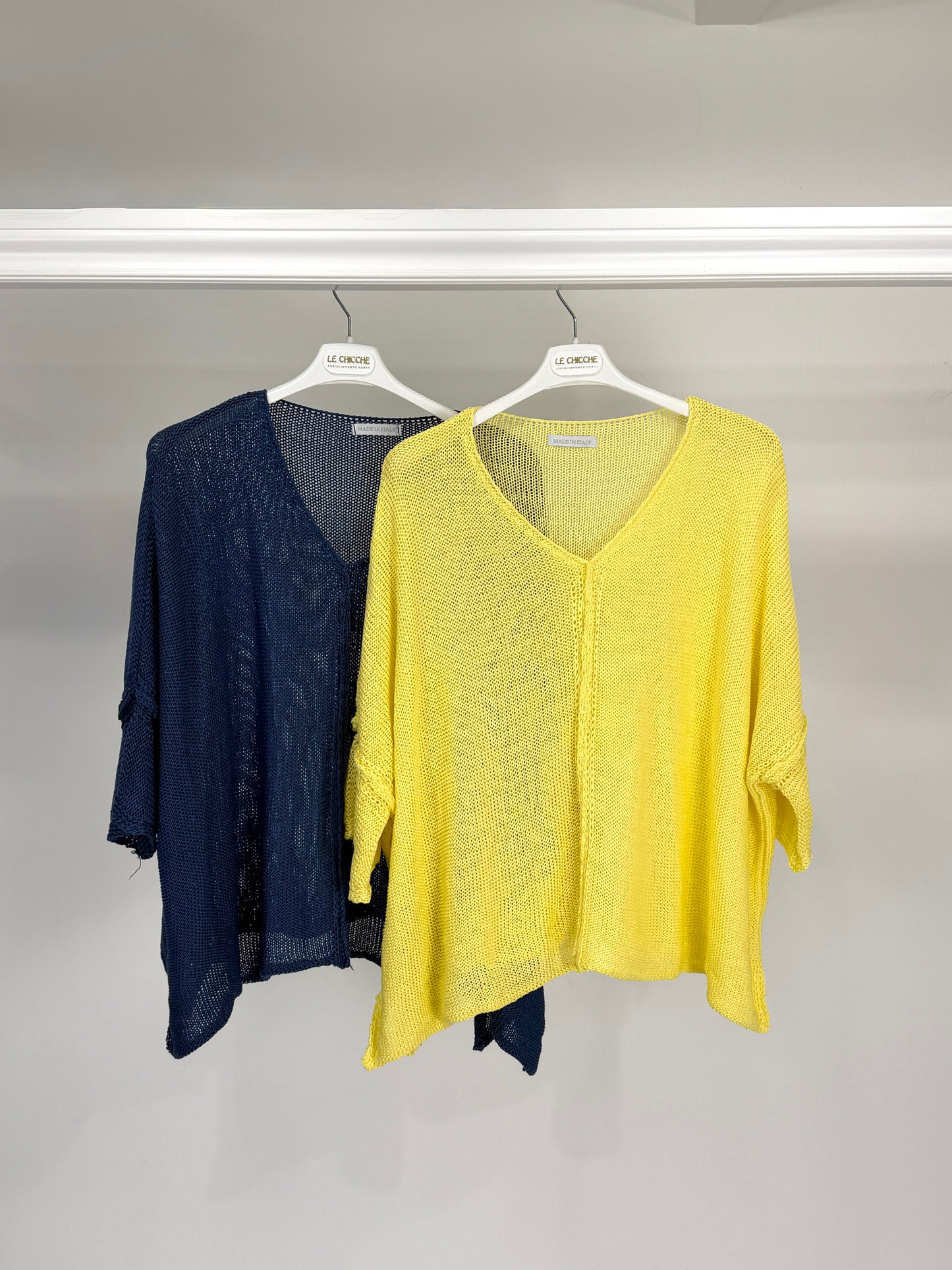 Maglia in filo con motivo davanti