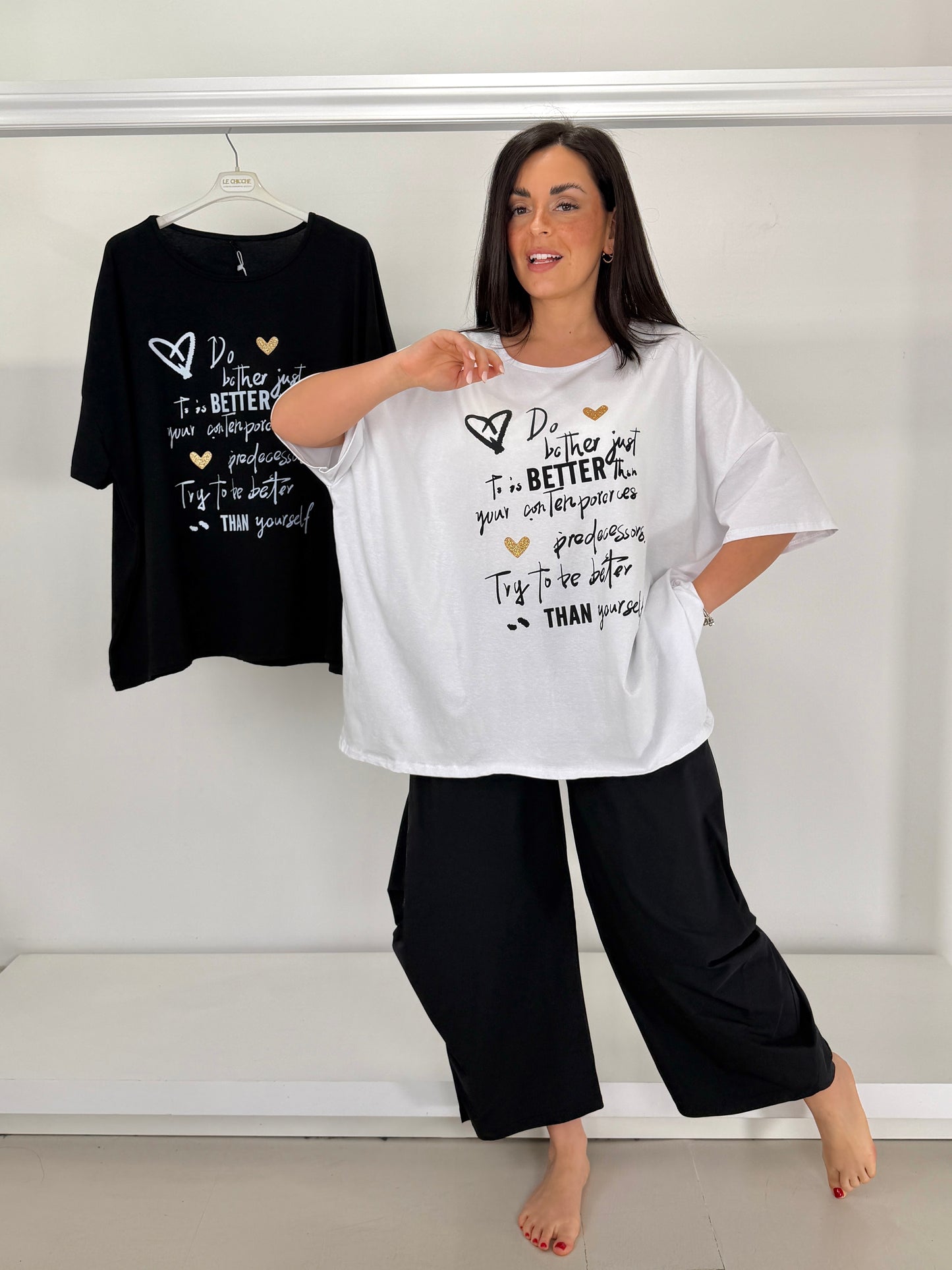 T-shirt over stampa BETTER