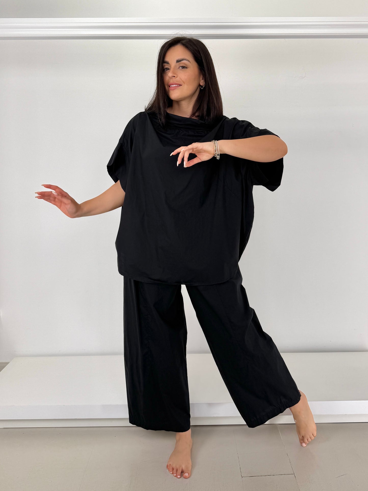FLO&POI casacca smanicata tessuto camicia