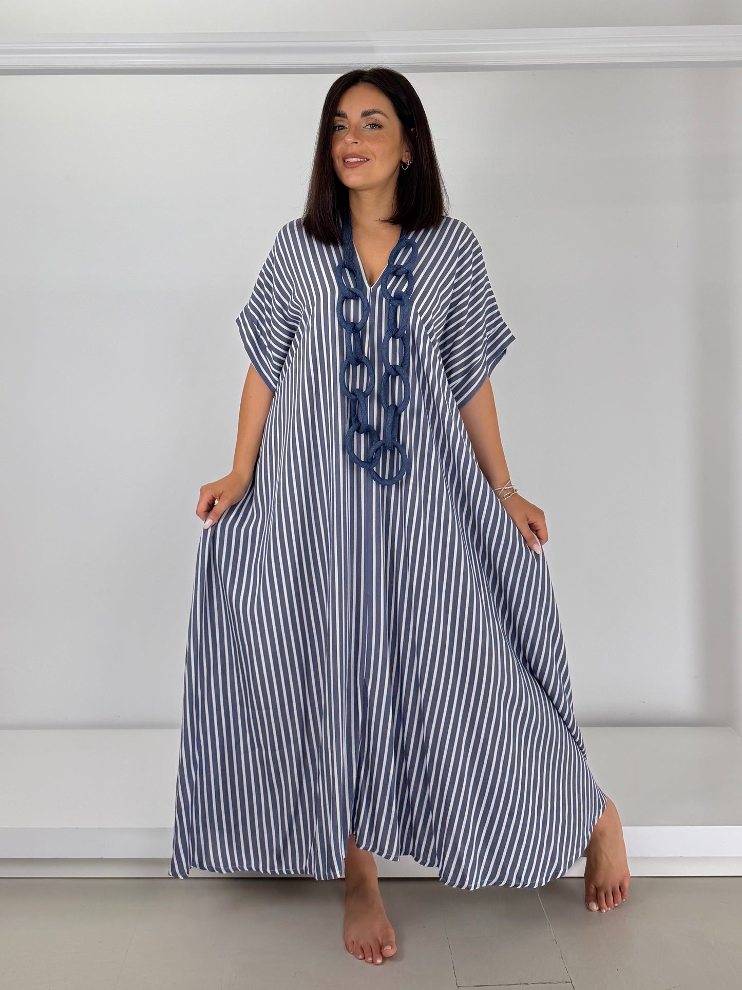 GHUNGROO collana anelli in jeans