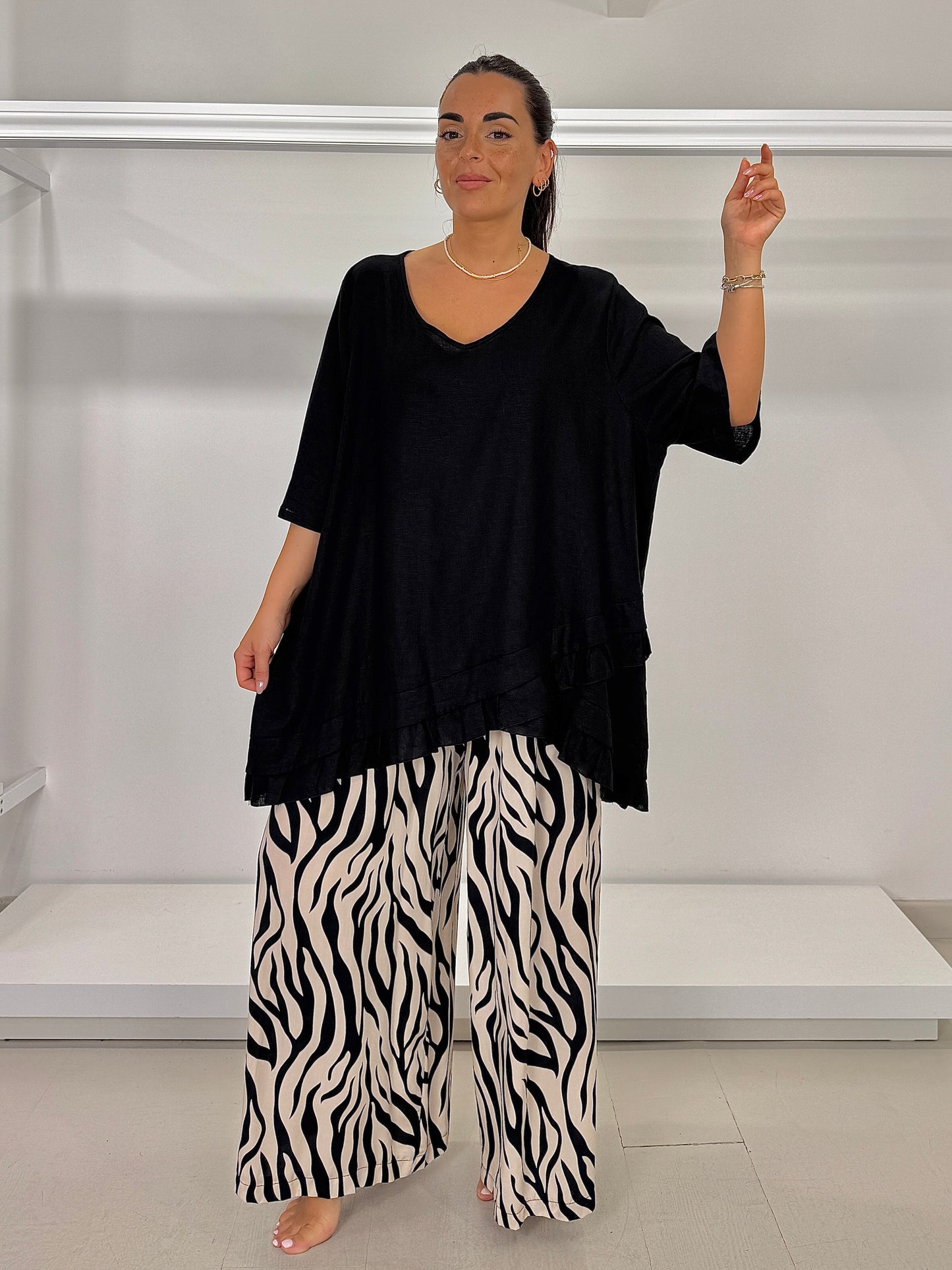SOPHIA casacca lino frappa