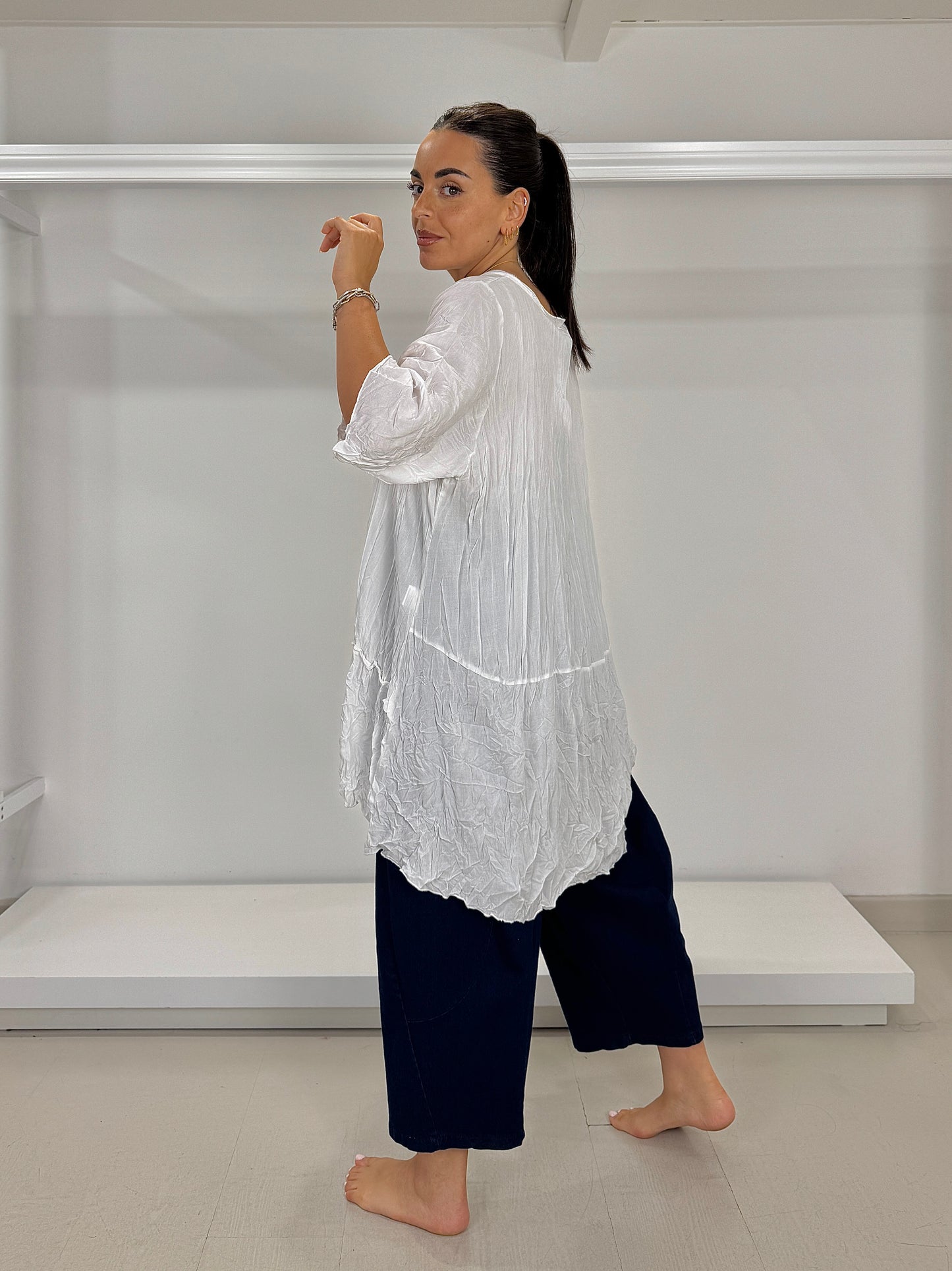 Jeans elasticizzato a carota