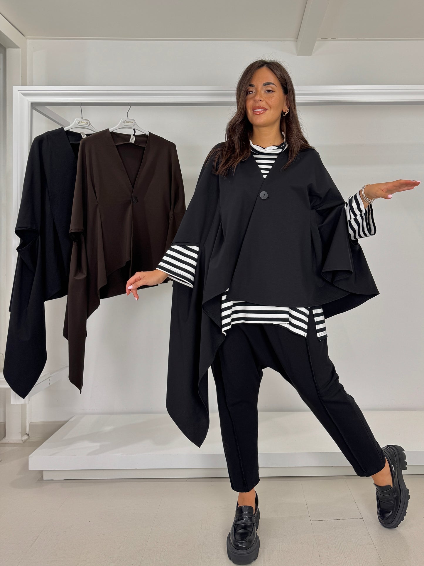Pantalone garzato cavallo basso