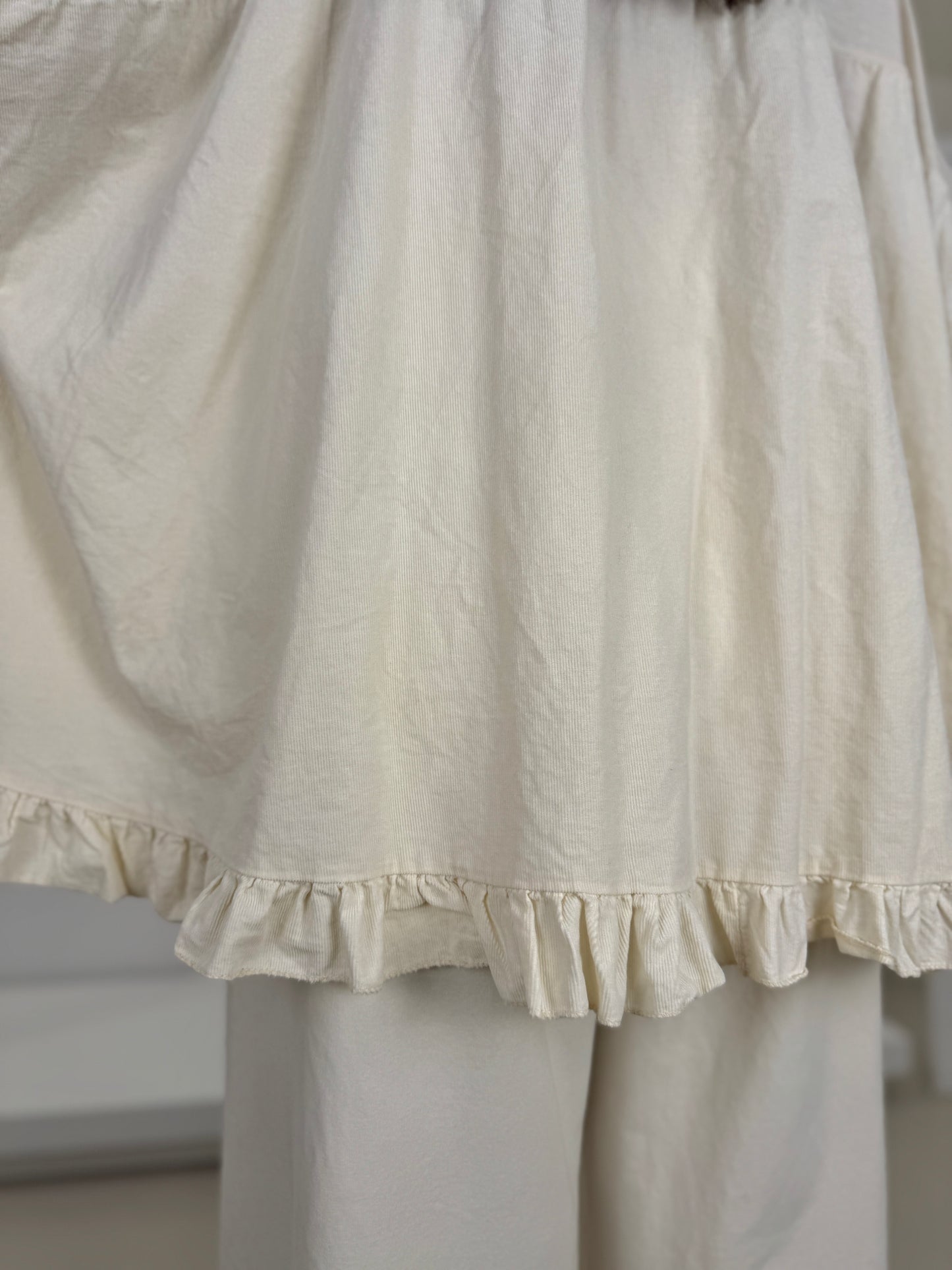 Maglia due tessuti con balzina