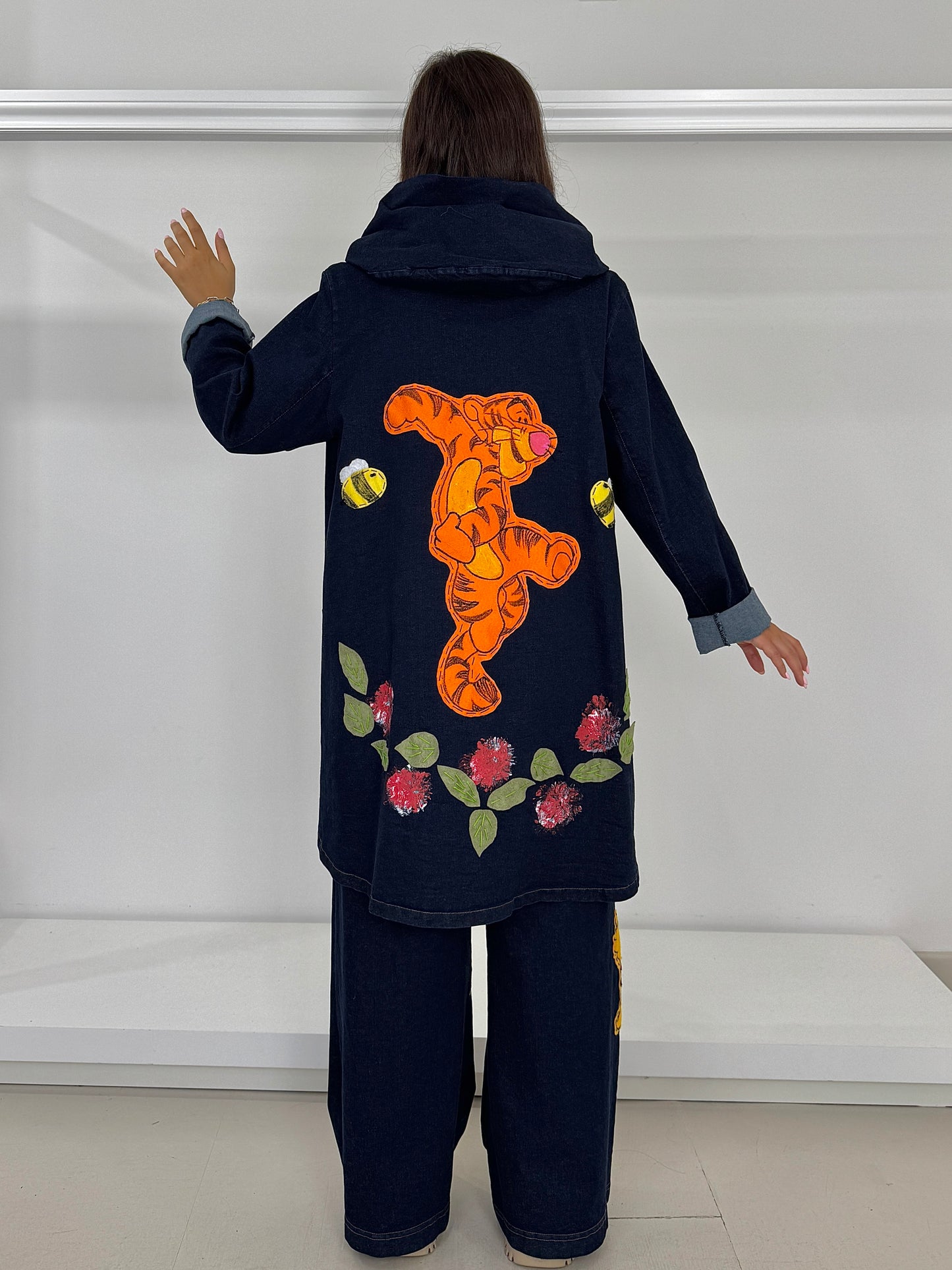 E.D giacca jeans con applicazioni