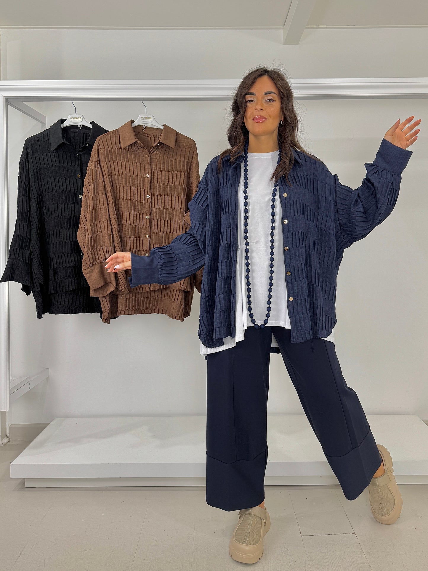 DOLCEMENTE CURVY pantalone a T misto viscosa