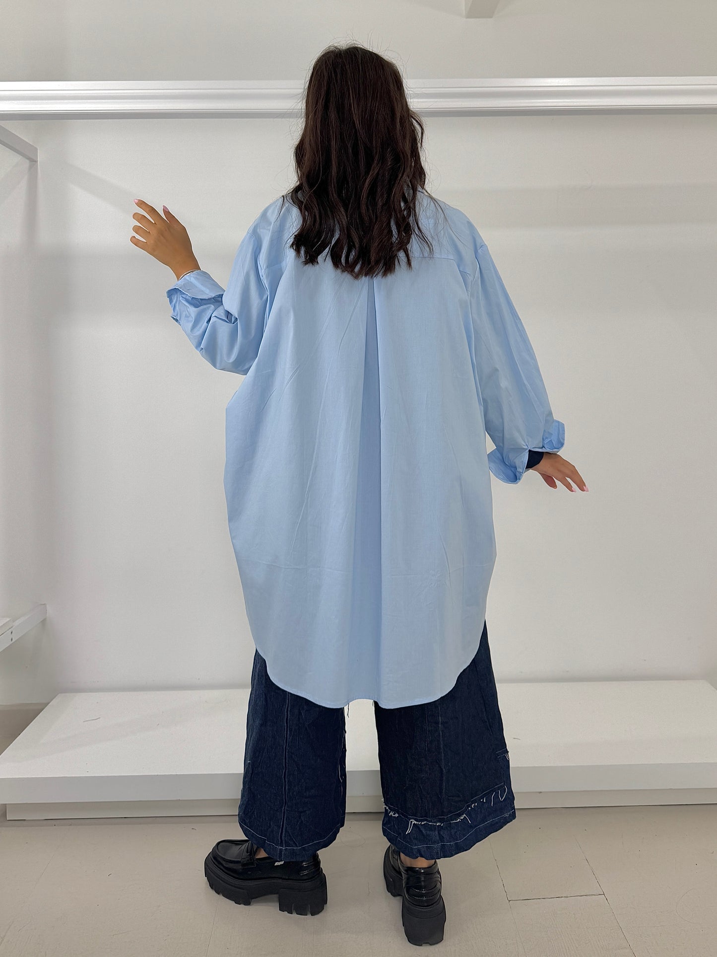 Camicia lunga stondata