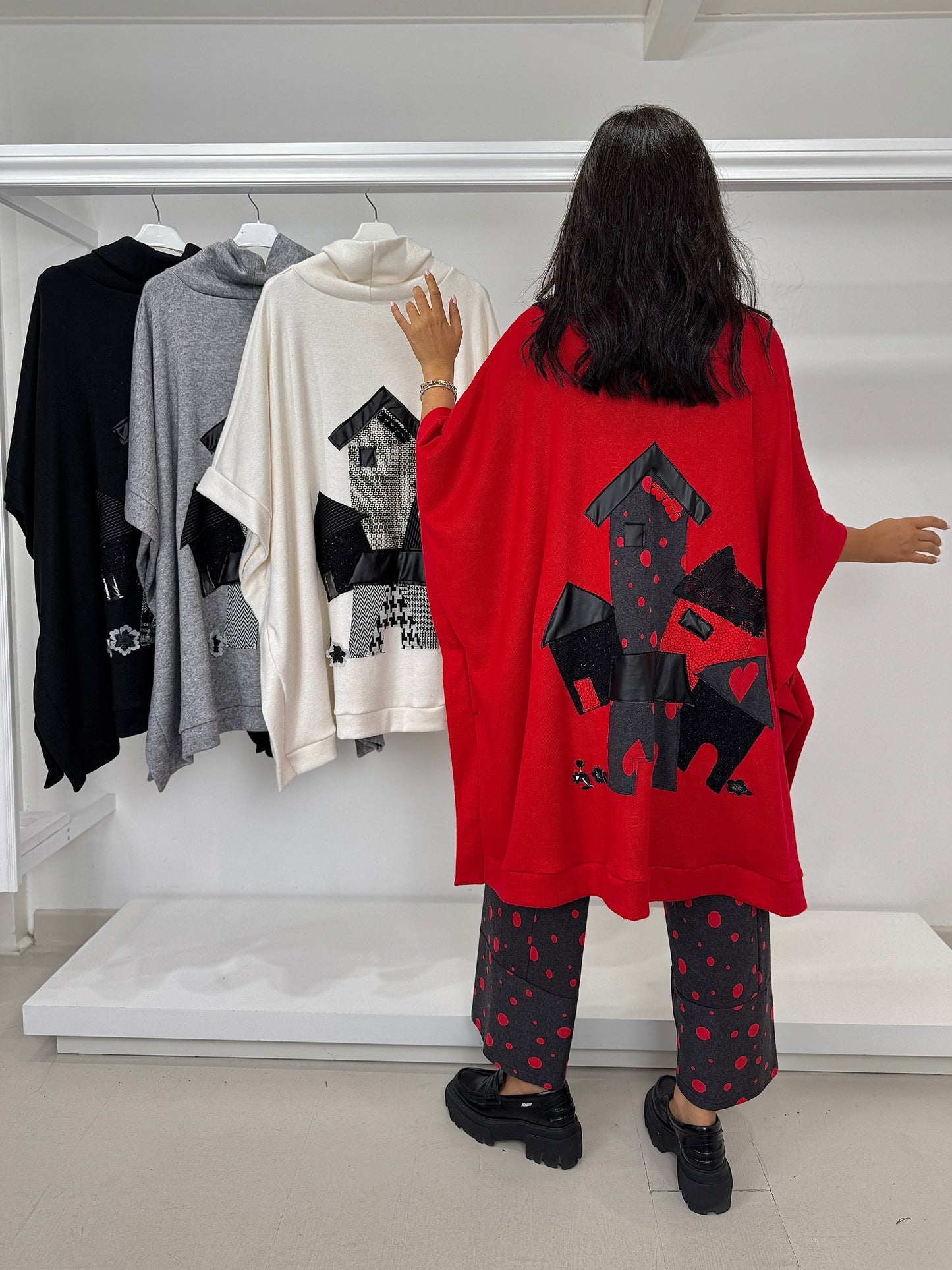 DOLCEMENTE CURVY pantalone a t con bolli