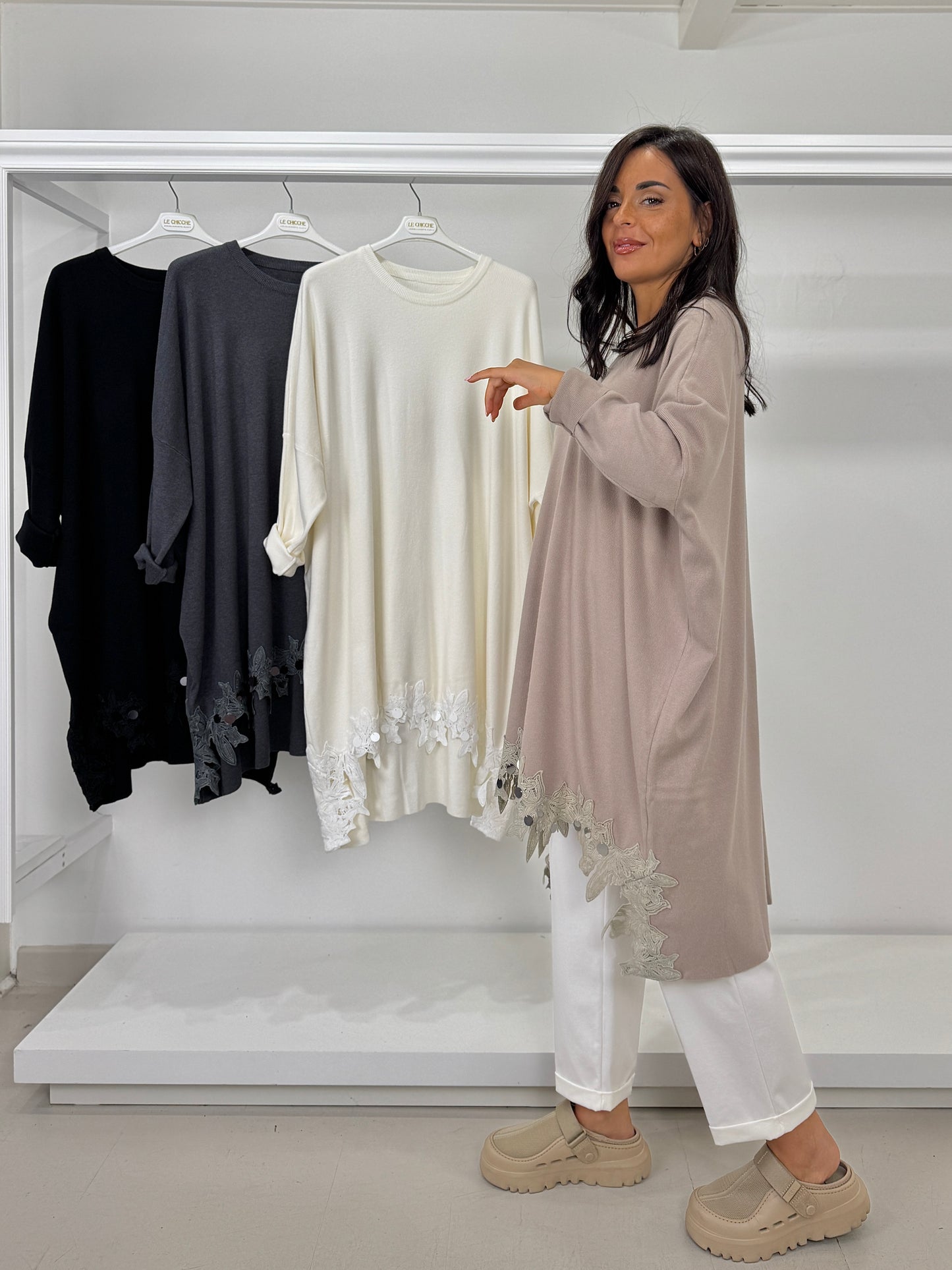 Pullover punti luce