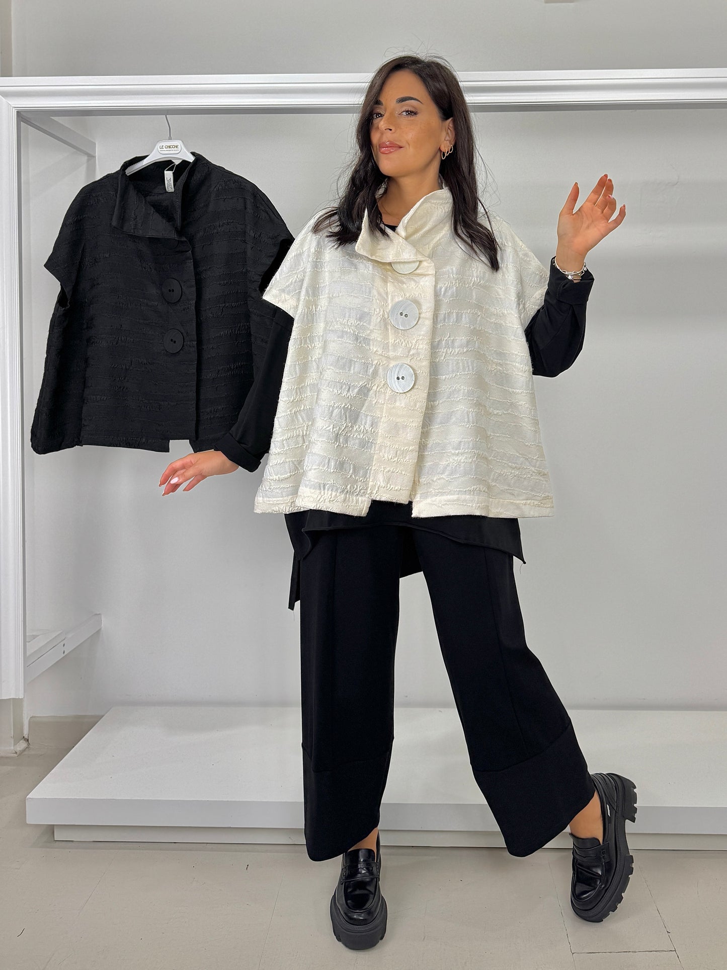 DOLCEMENTE CURVY pantalone a T misto viscosa