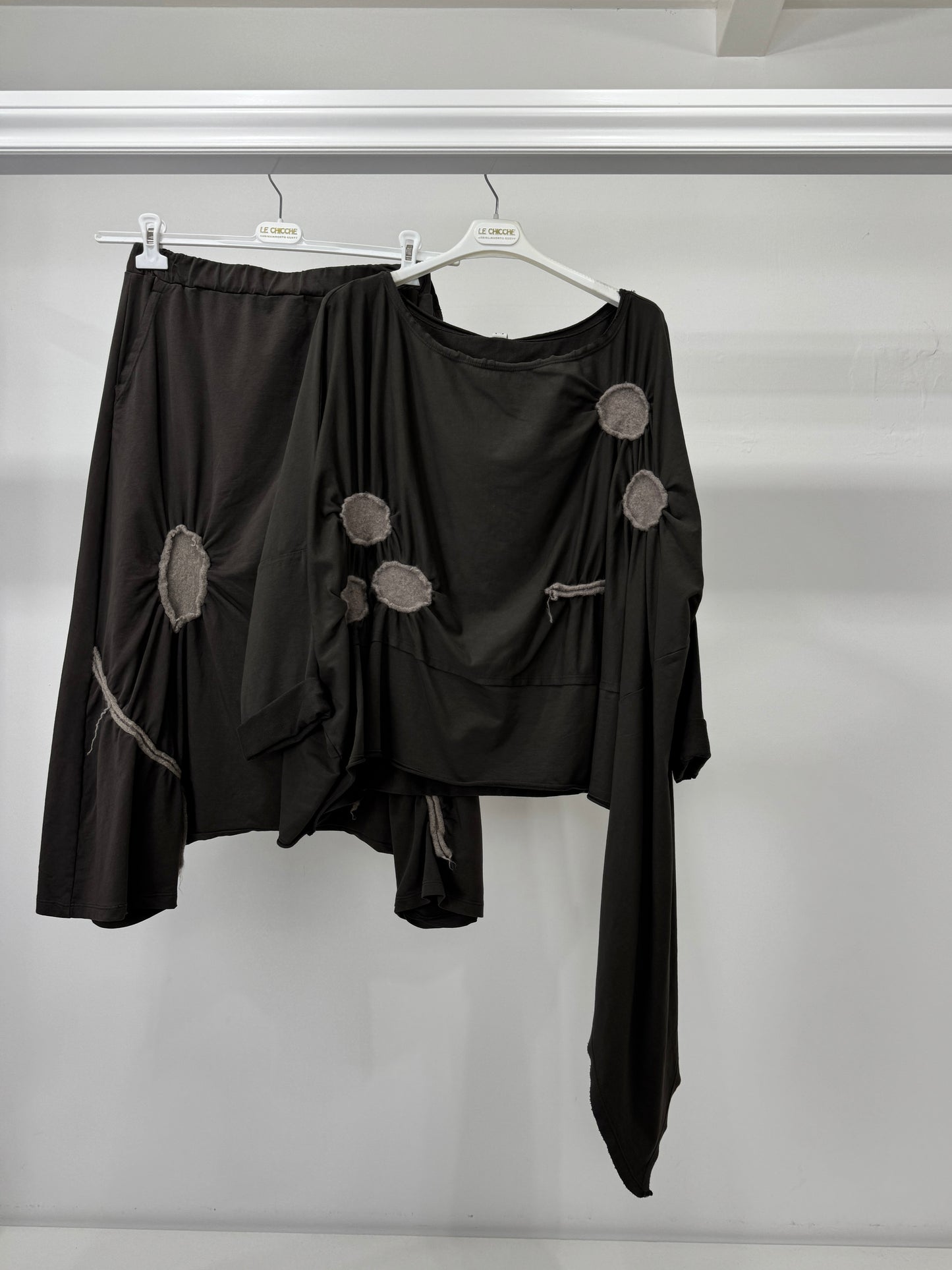 Maglia garzata bolle arricciate