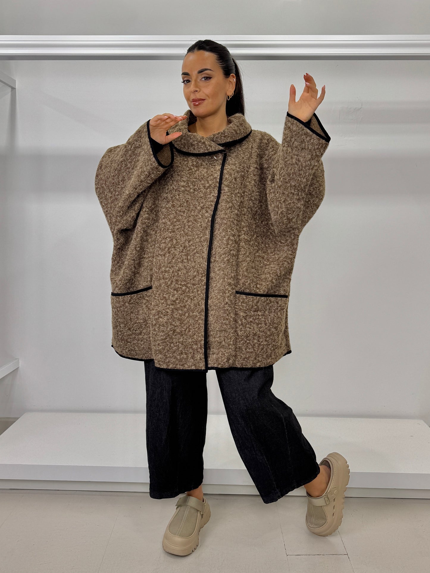 Giacca over bouclé