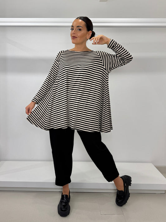 Maglia ruota a righe