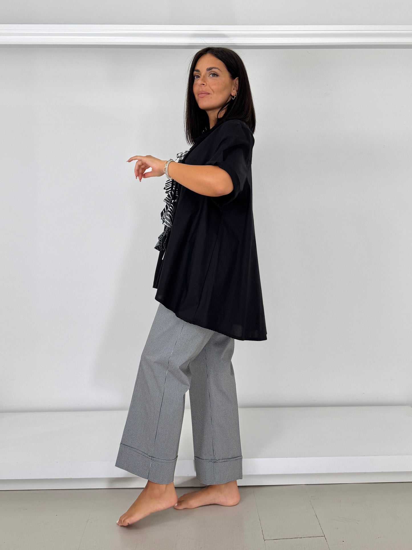 Pantalone vichy in bengalina