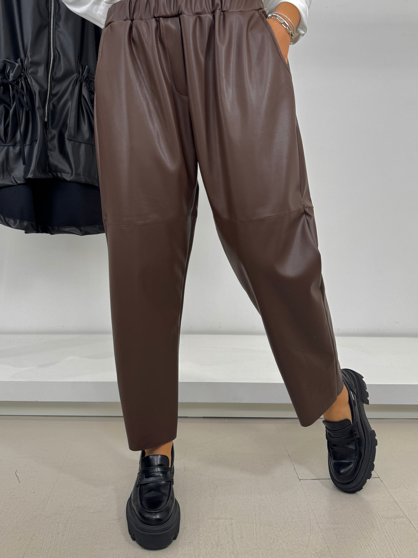 Pantalone ecopelle