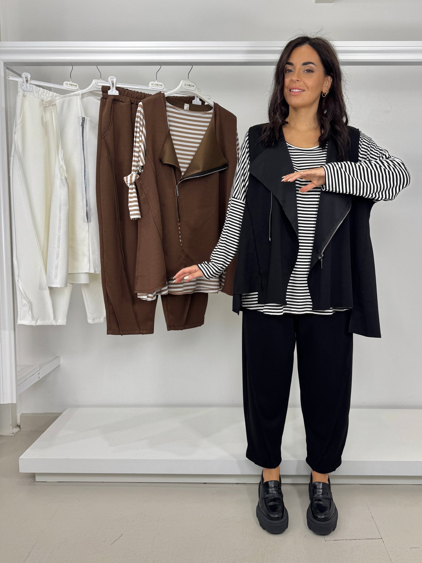 Maglia basic a righe