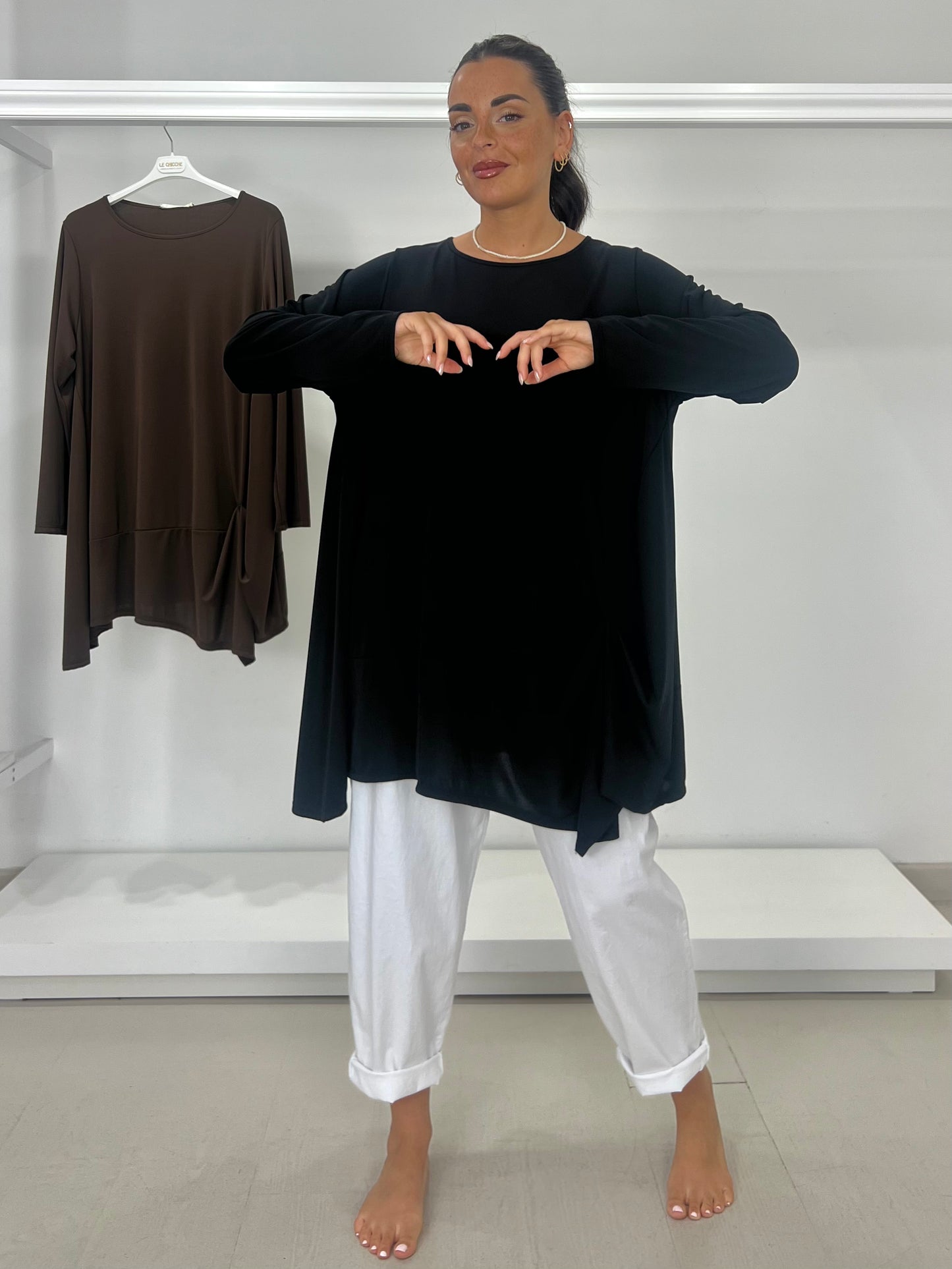CURVY & OVER Casacca tessuto scivolato
