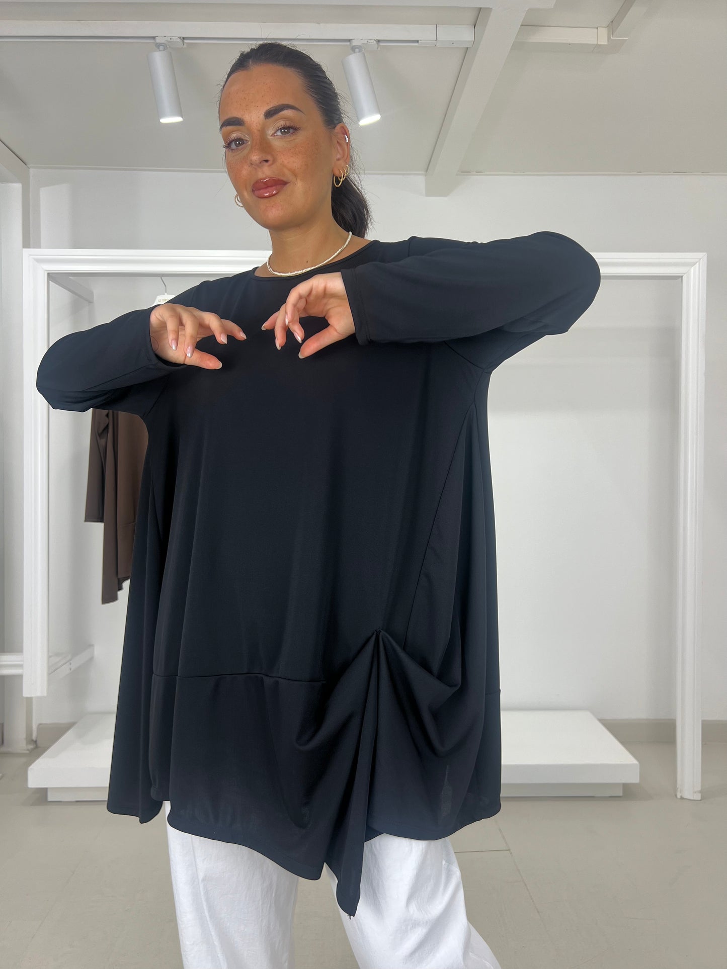 CURVY & OVER Casacca tessuto scivolato