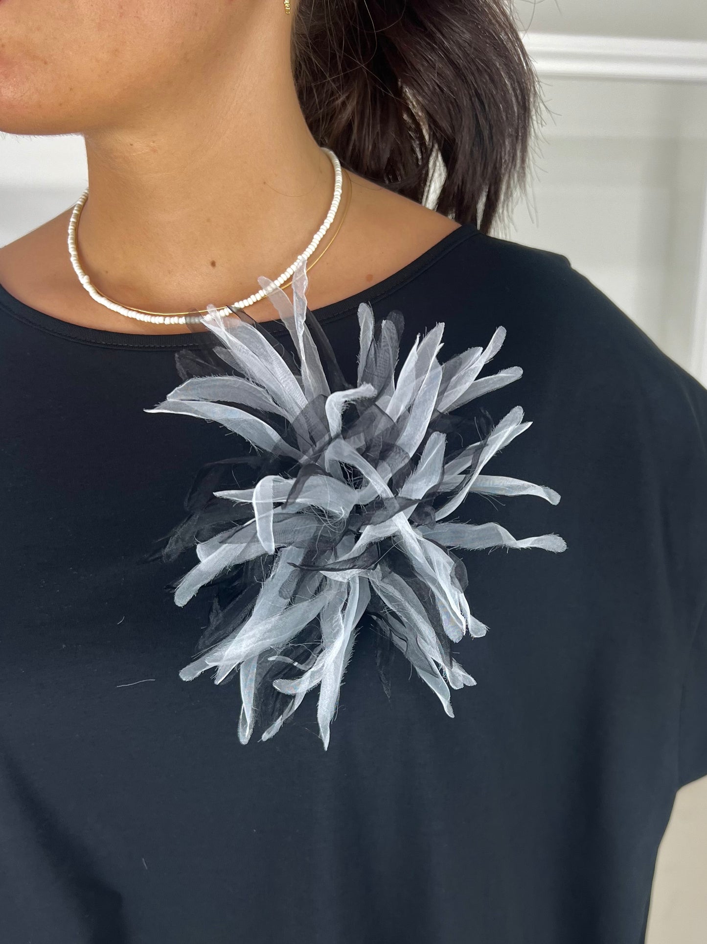 Spilla in organza