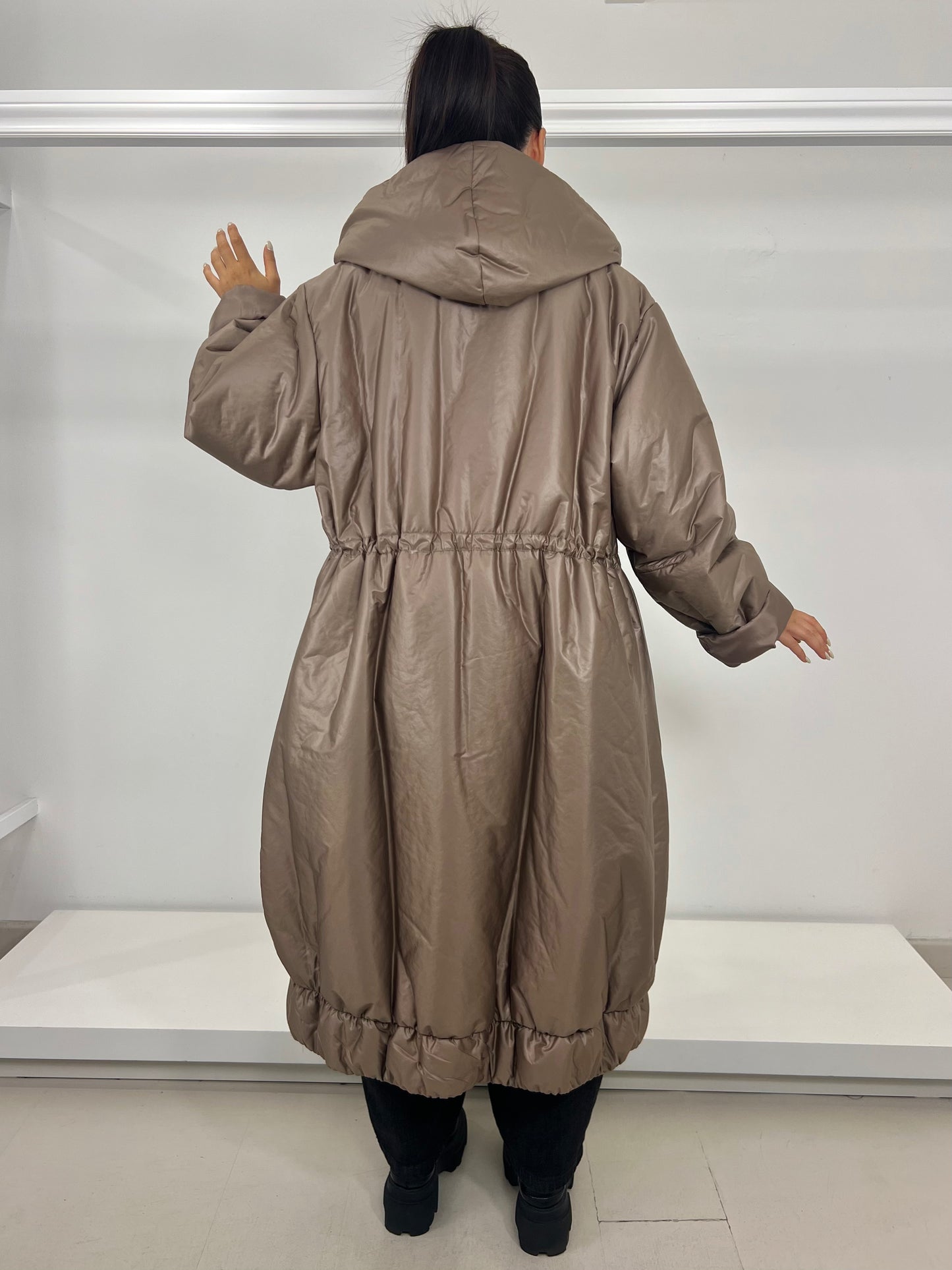SOPHIA Piumino lungo motivo coulisse