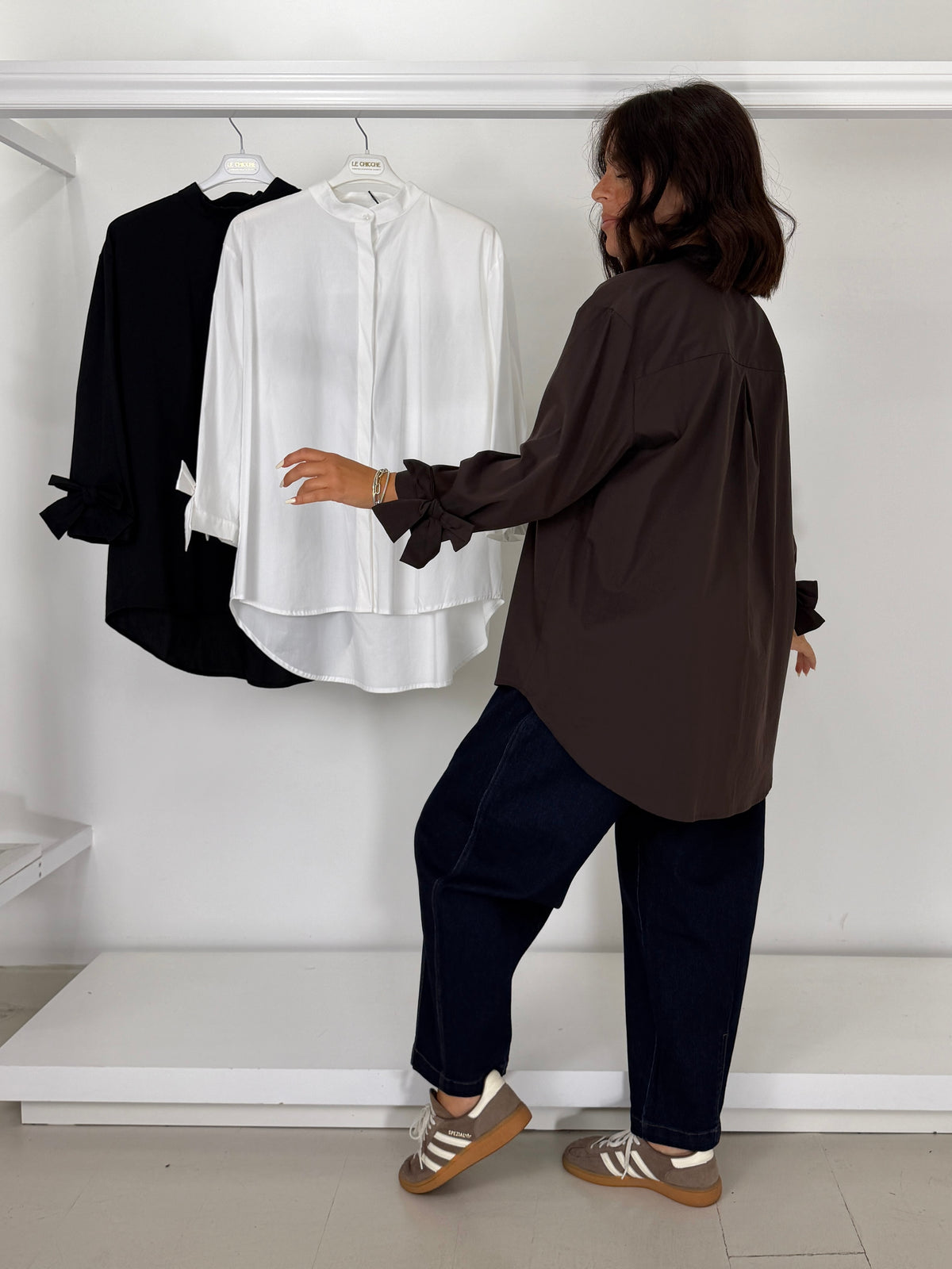 Camicia coreana fiocchetti