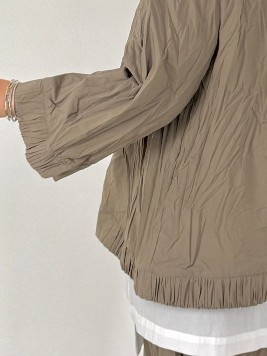 Ozai N Ku Camicia Stropicciata — eleganza curvy senza compromessi