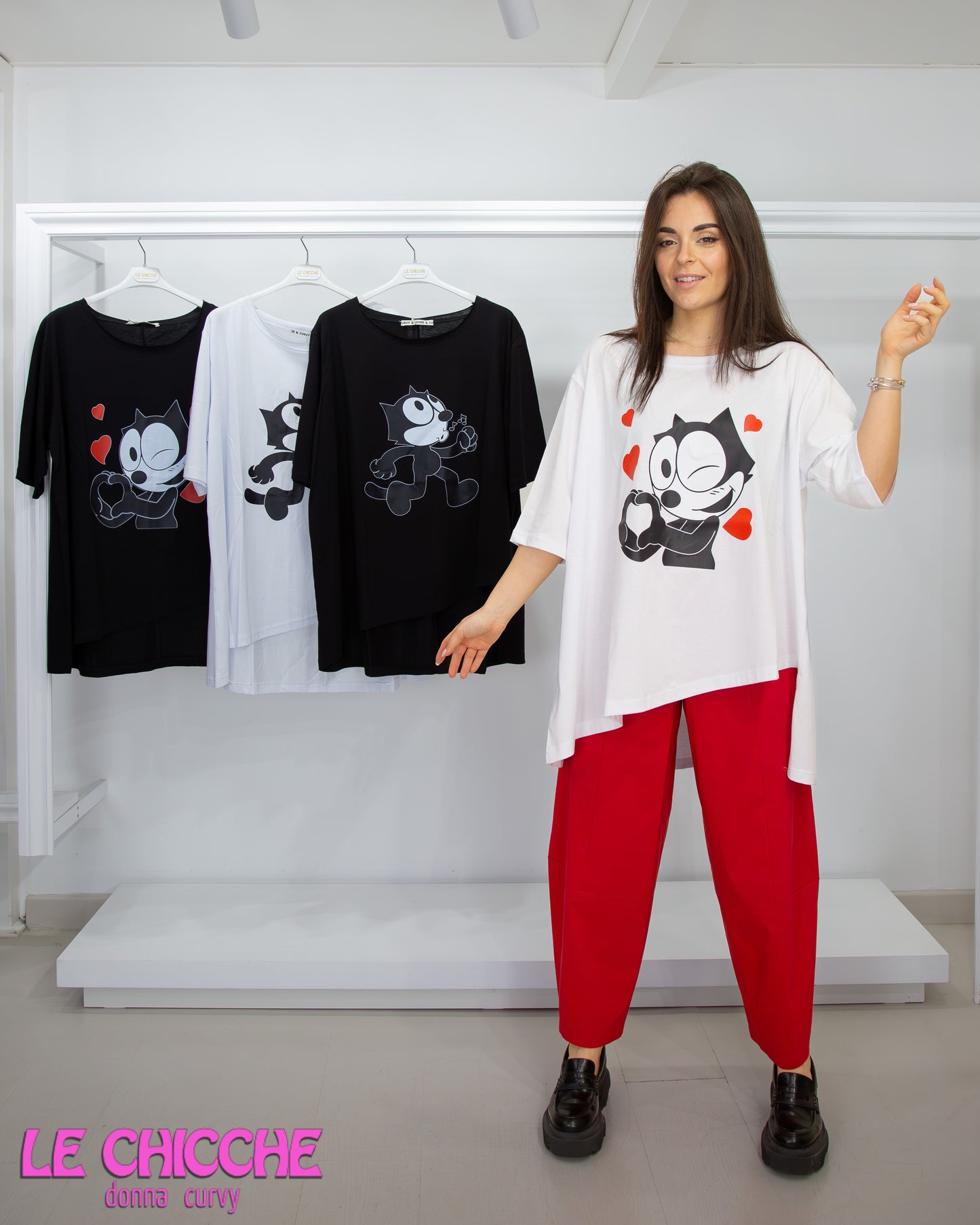 CURVY & OVER pantalone bengalina ovetto versione lunga