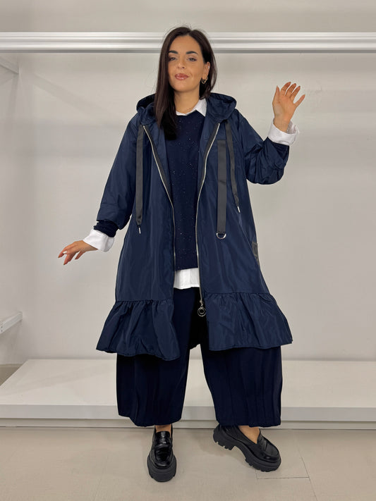 Pantalone pinzato punto milano cotone