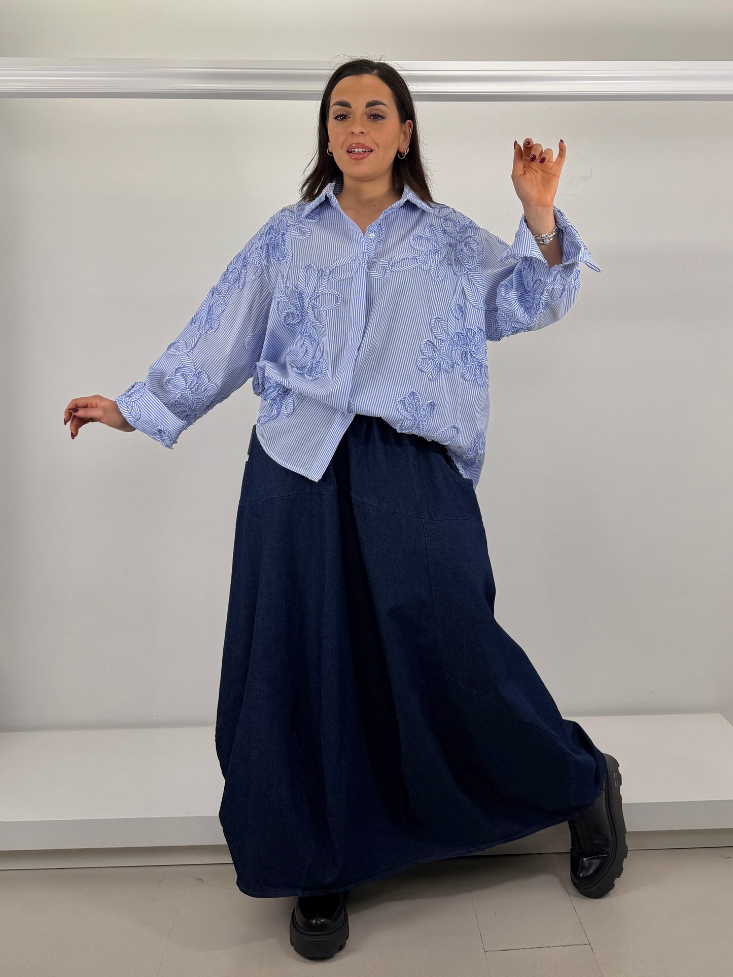 Gonna in jeans elasticizzato