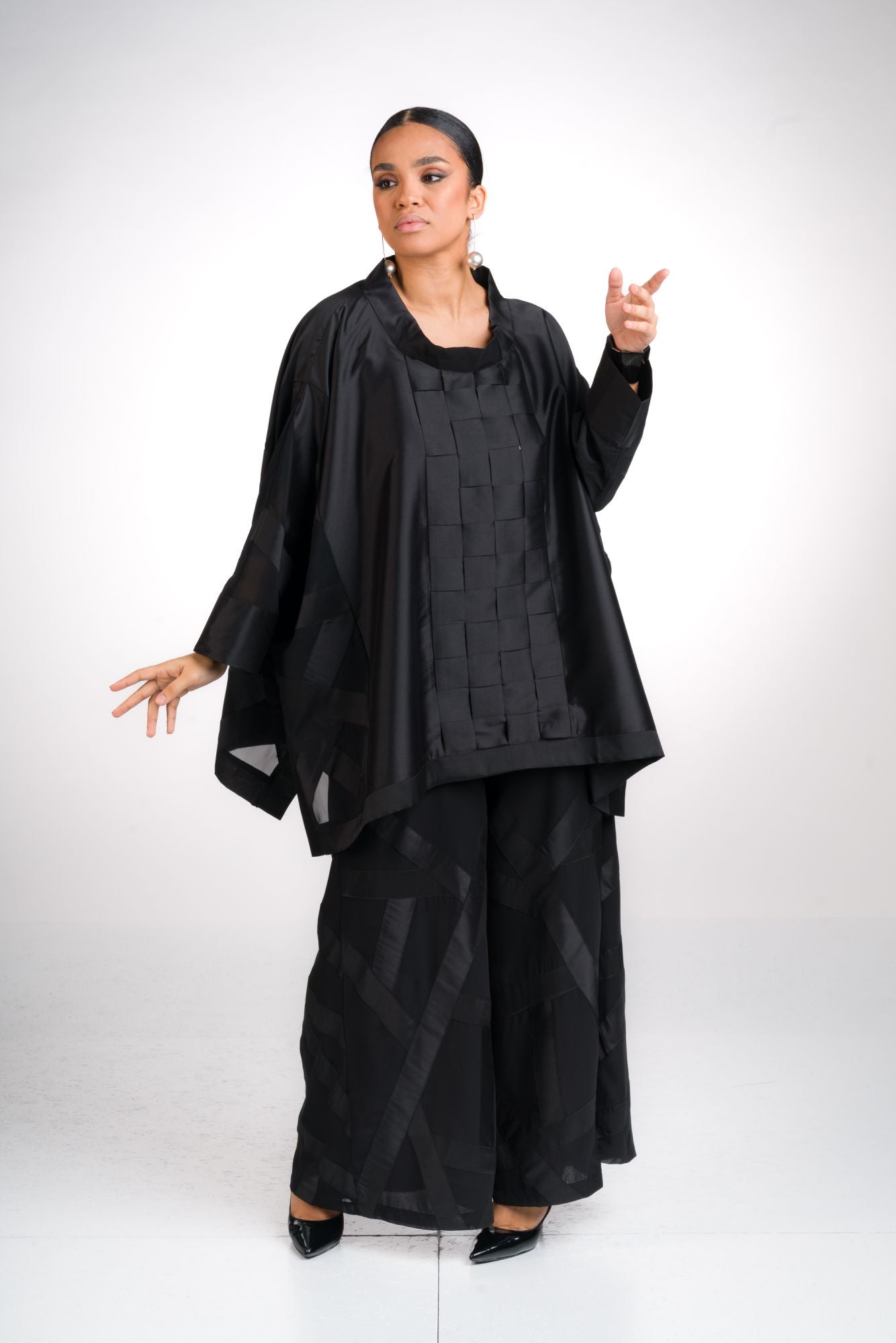 GHUNGROO maxi casacca in chiffon