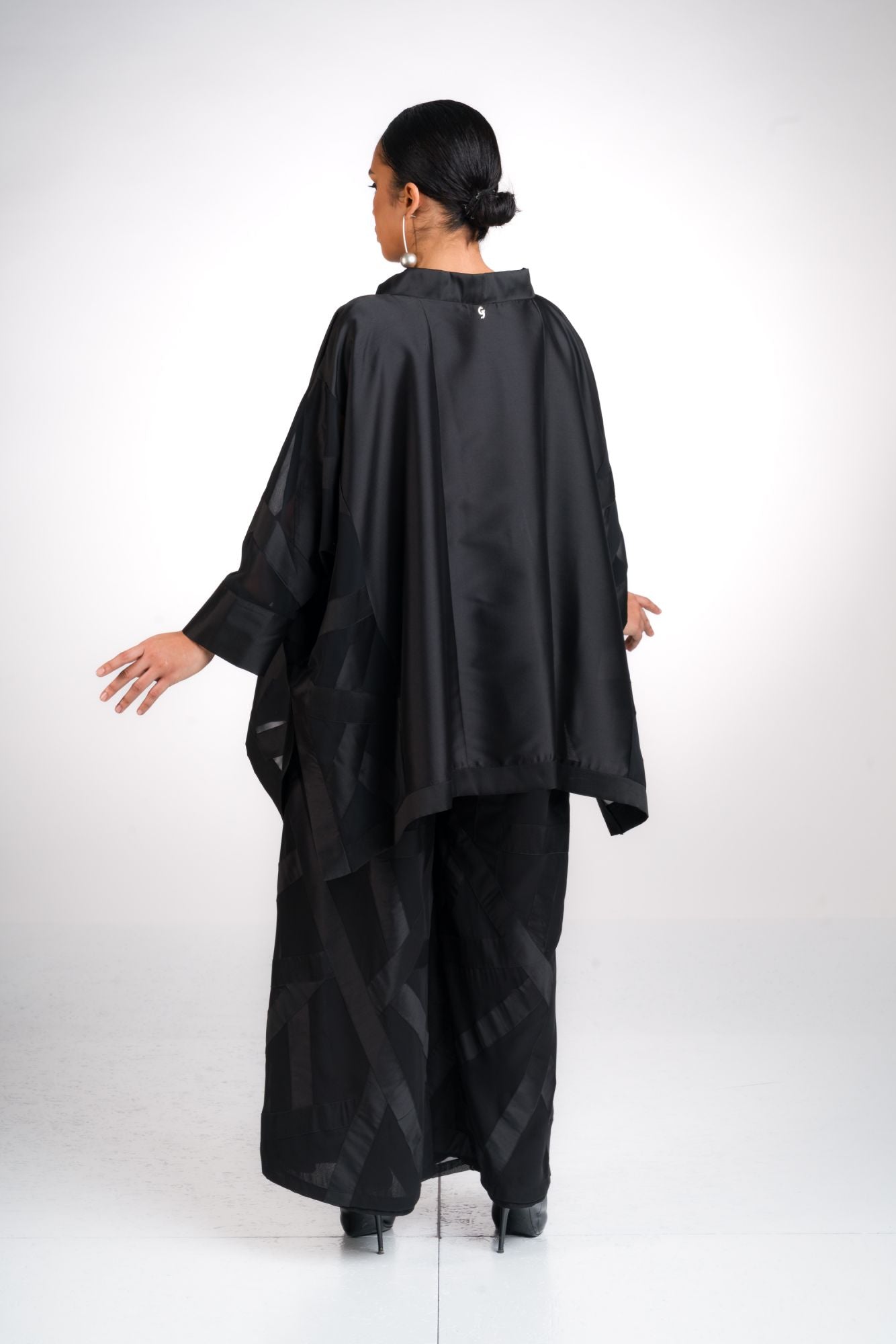 GHUNGROO maxi casacca in chiffon