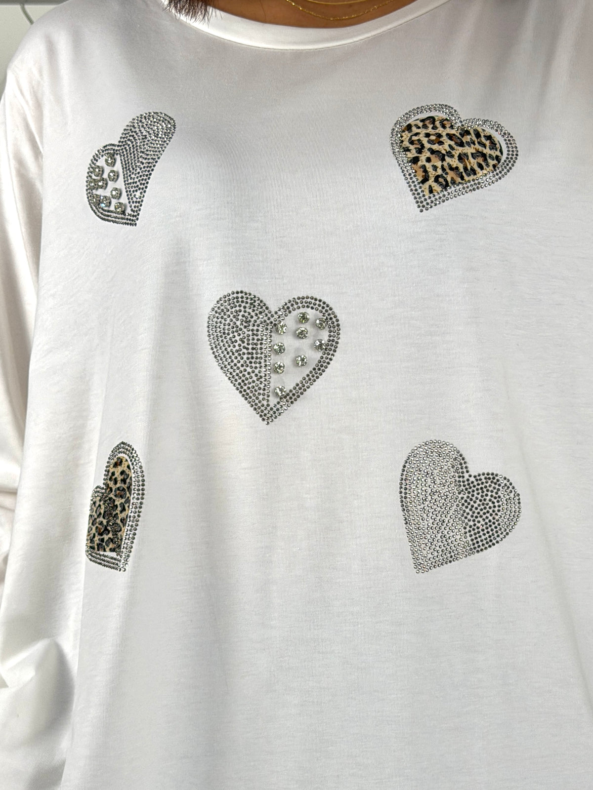 Maglia cuori punti luce