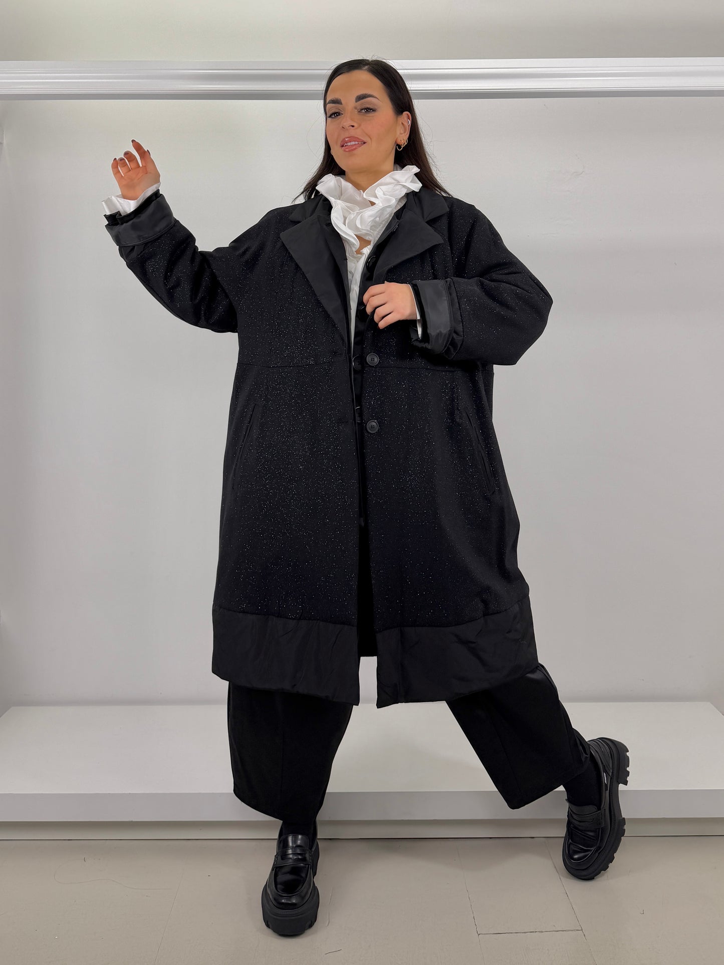 SOPHIA cappotto imbottito lurex