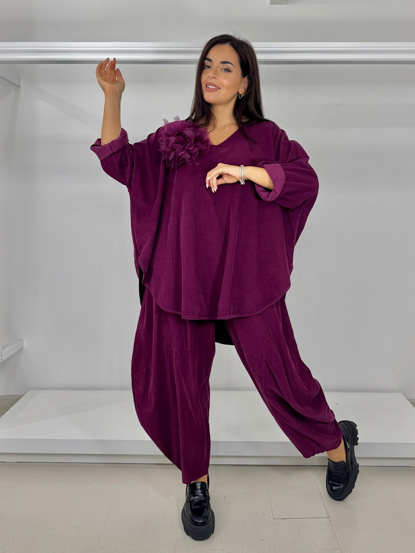 Pantalone ovetto velluto millerighe