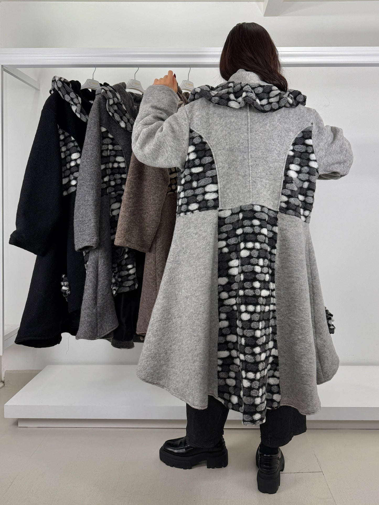 Cappotto lana cotta doppio collo