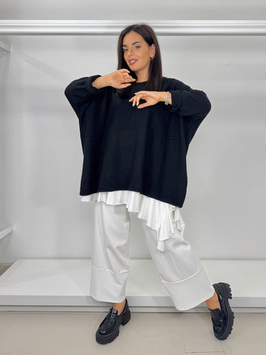 DOLCEMENTE CURVY pantalone a T misto viscosa